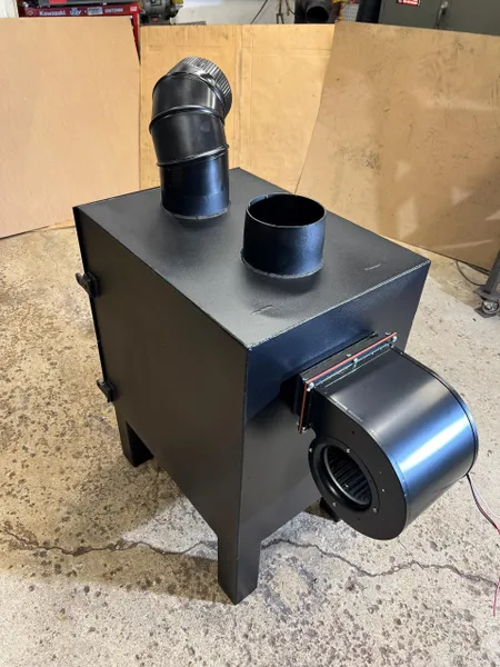 Wood Burning Forced Air Garage Heater | Heavy Duty Shop Heater - Image 2